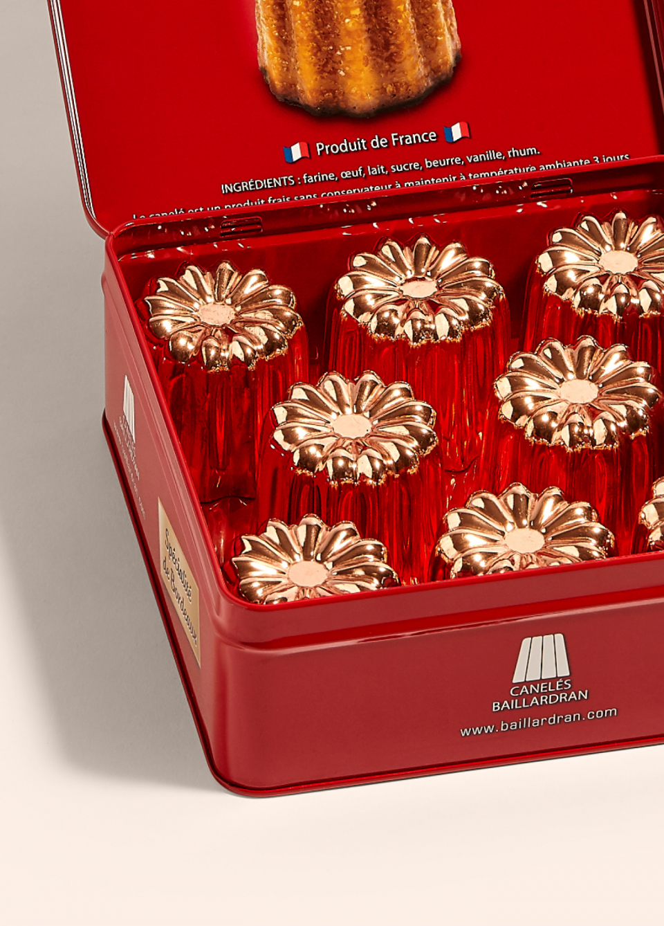 Copper canelé molds