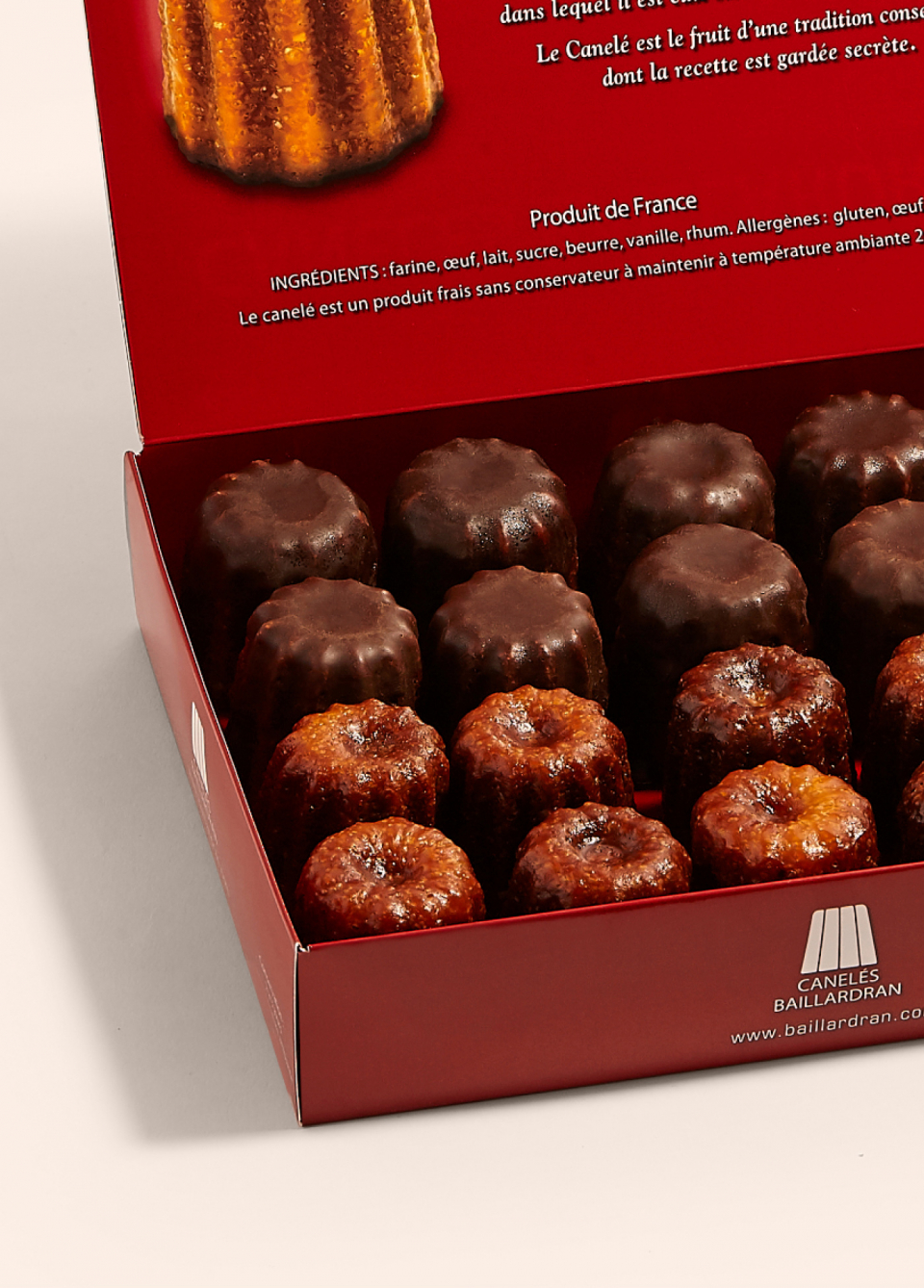 Coffret panache Canelé moyen / choco