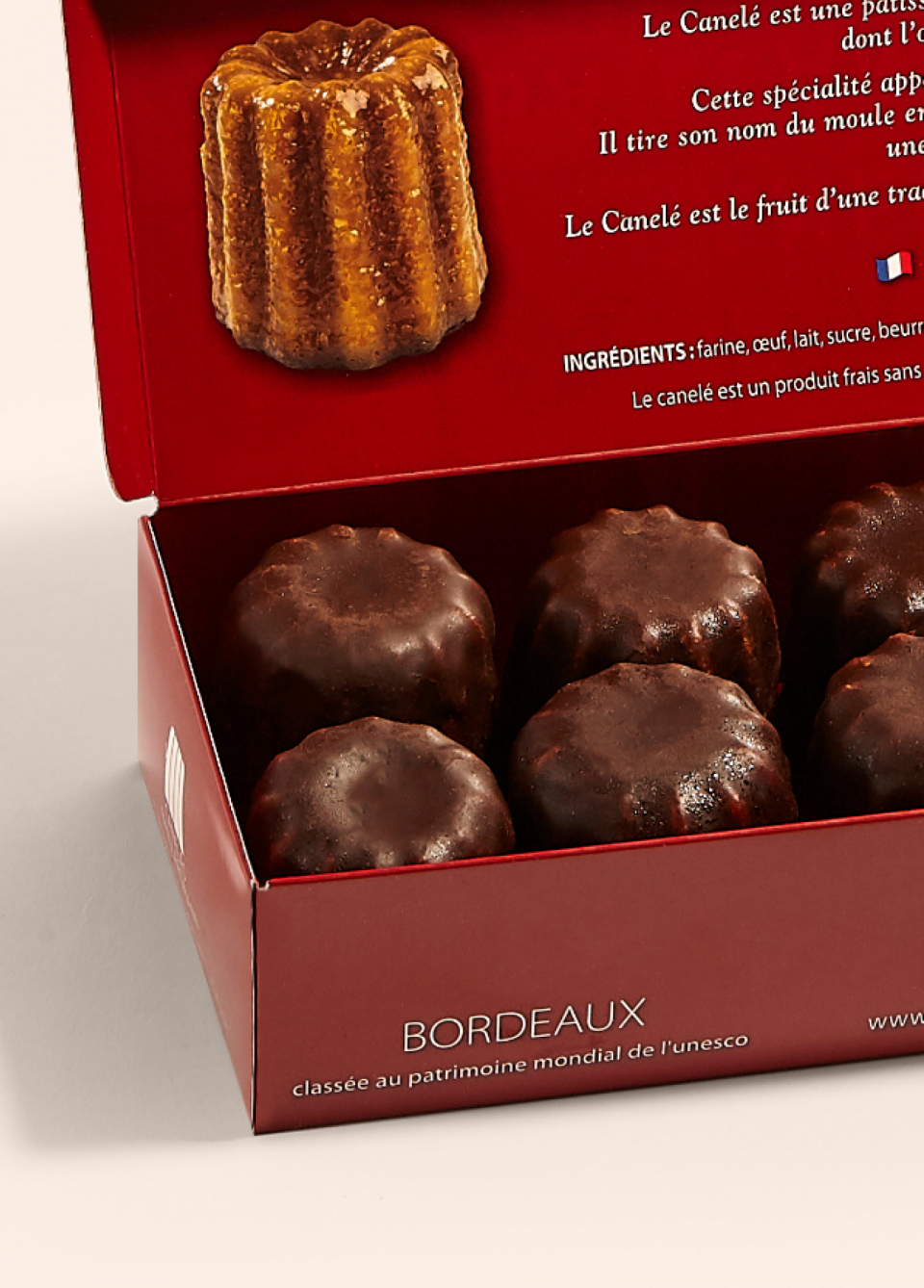 Coffret canelé moyen choco